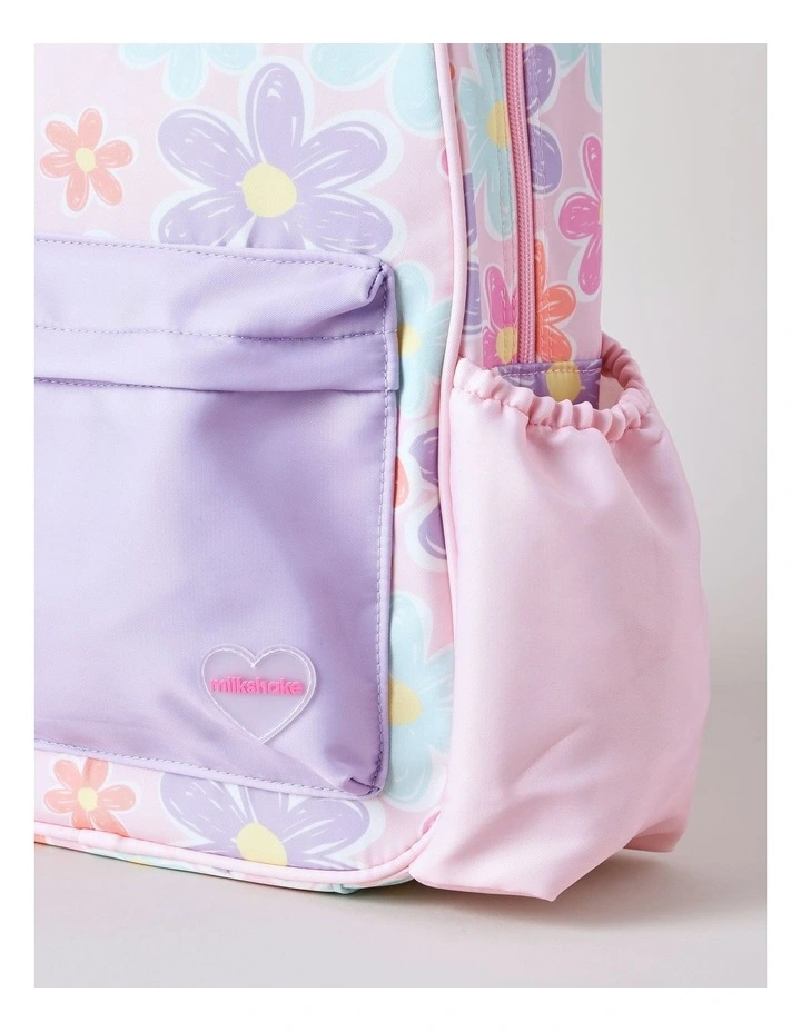 Girls Backpack Daisy Floral in Light Pink image 2