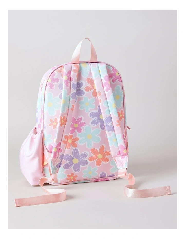 Girls Backpack Daisy Floral in Light Pink image 3