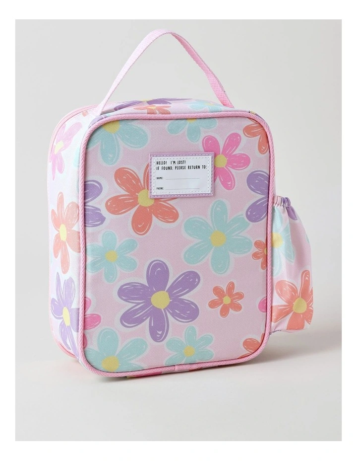 Milkshake Girls Lunch Bag Ditzy Floral in Pink image 3