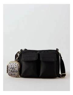 Nylon Cross Body in Black