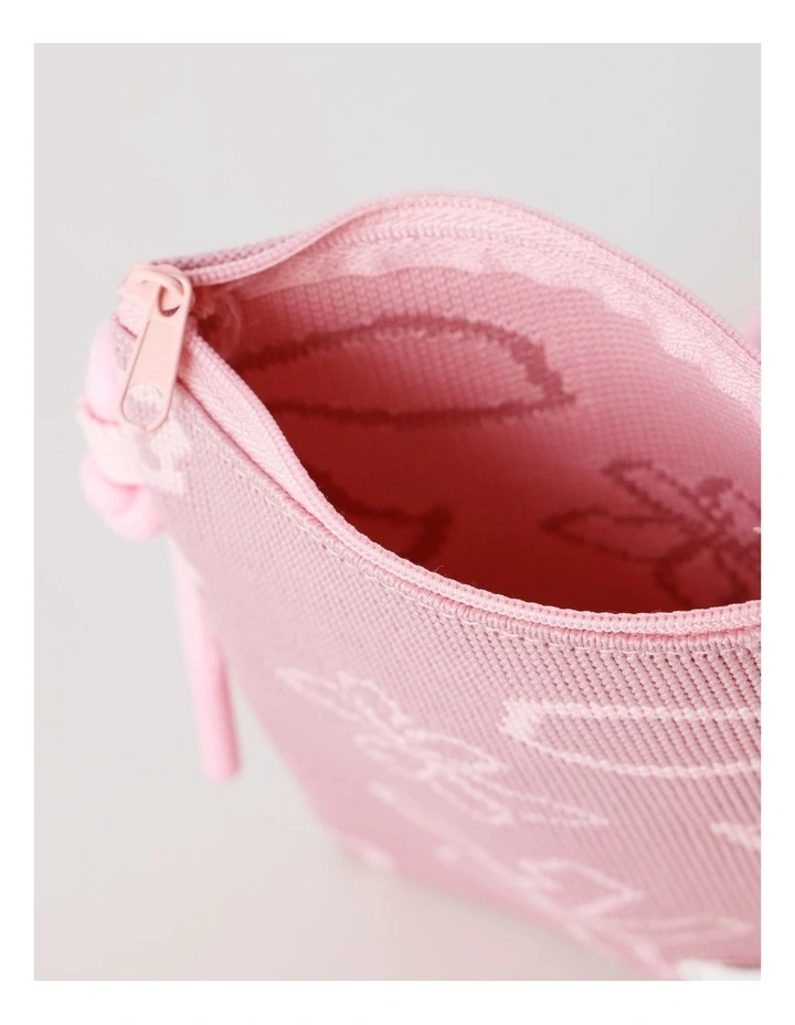 Knitted Crossbody Bag in Pink image 4