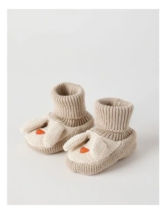 Bunny Novelty Beanie in Light Brown