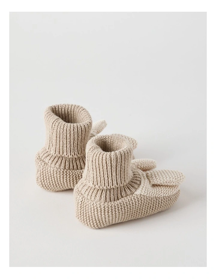 Bunny Novelty Beanie in Light Brown image 3