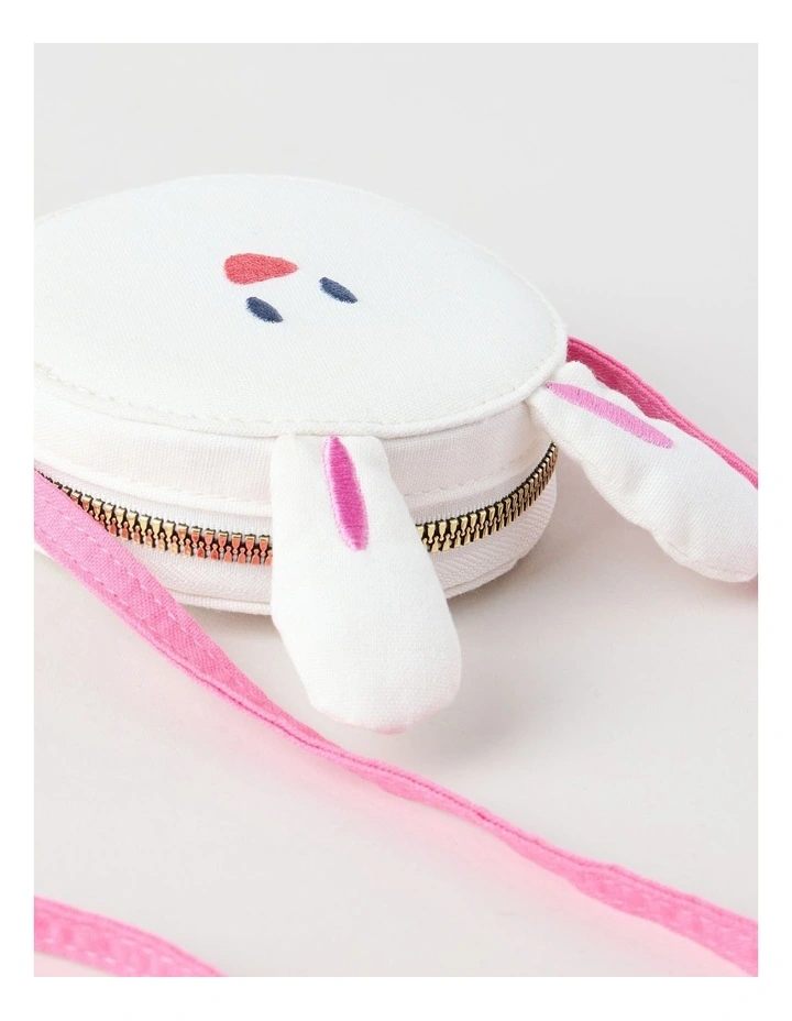 Bunny Crossbody Bag in White image 3