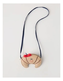 Croissant Crossbody Bag in Brown