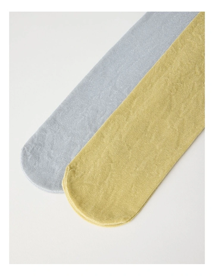 2 Pack Matellic Tights in Silver image 3