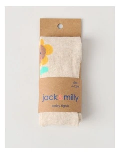 Sunflower Tights in Oat Marle