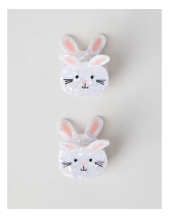 2 Pack Bunny Claw Clips in Assorted
