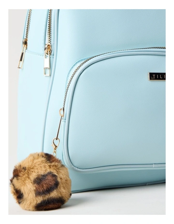 Backpack with Bag charm in Light Blue image 2