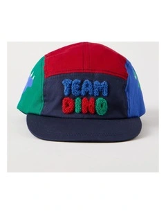 Trucker Hat with Dino Boucle in Navy