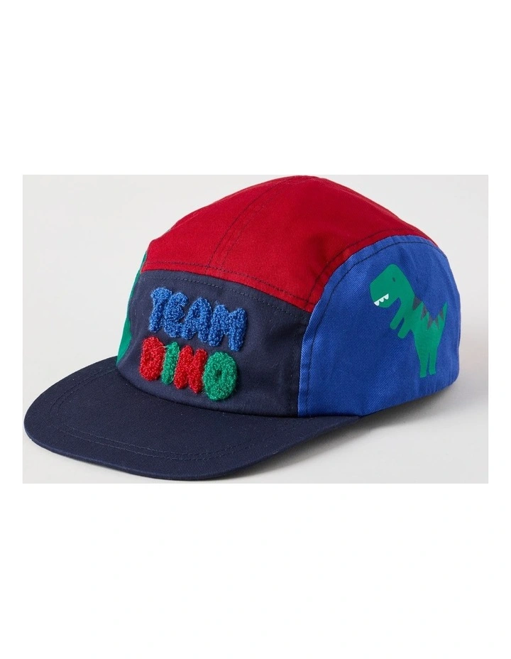 Trucker Hat with Dino Boucle in Navy image 2