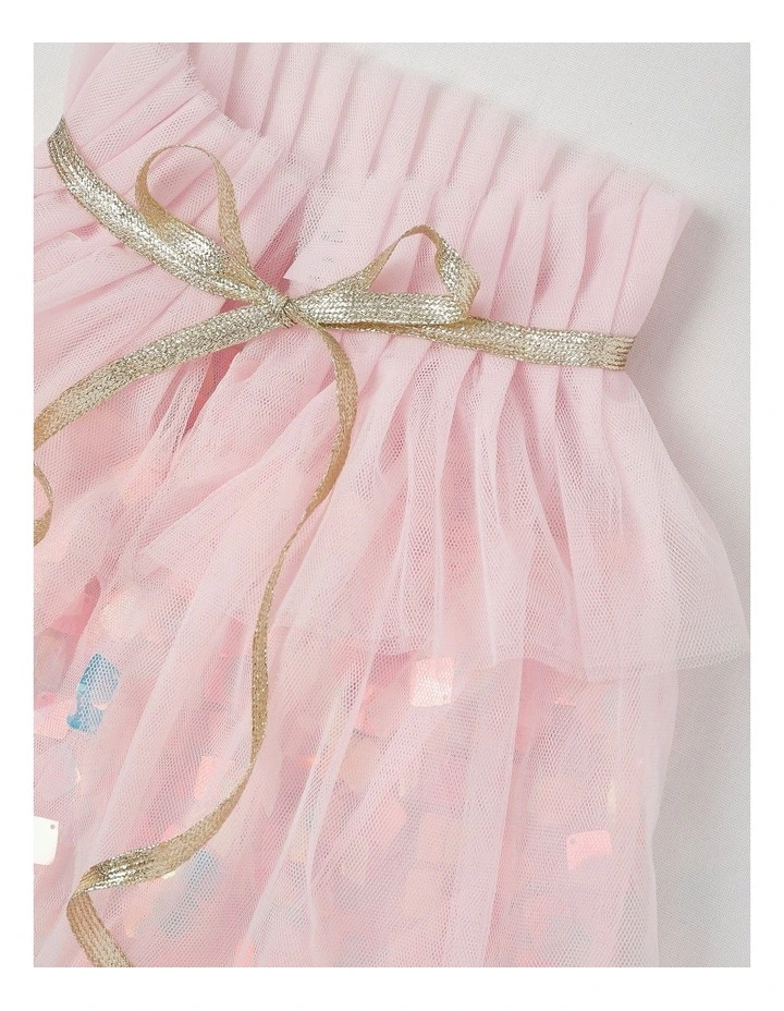Sequin Crown and Cape Costume Set in Pink image 2