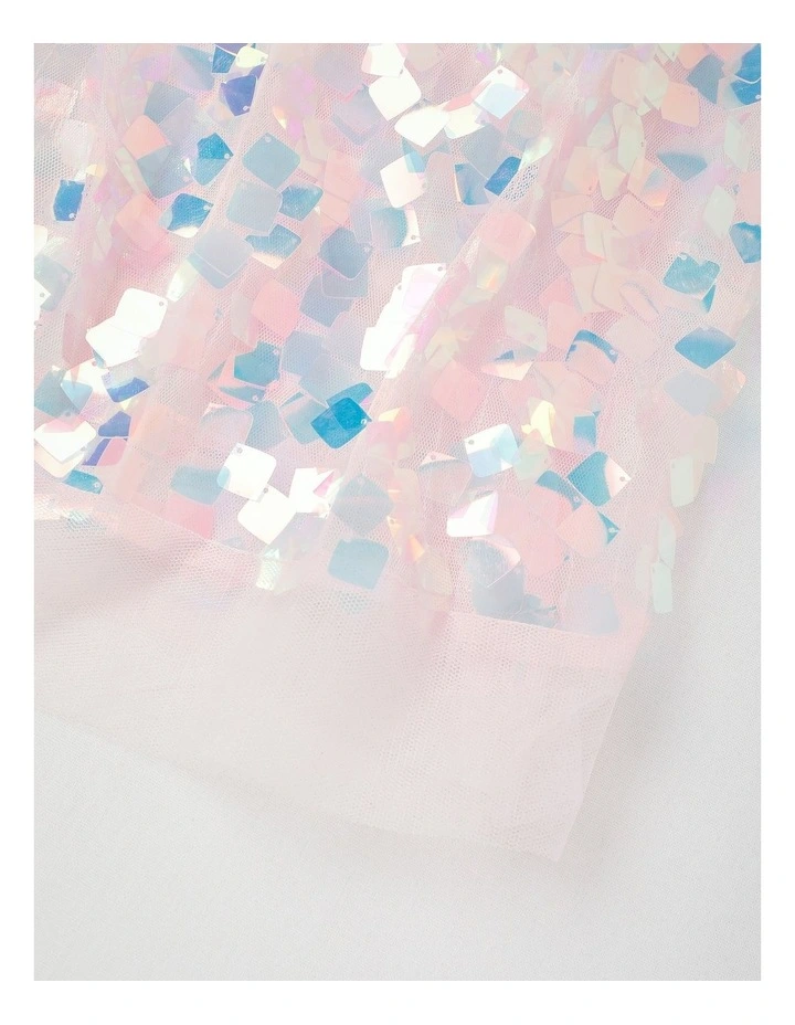 Sequin Crown and Cape Costume Set in Pink image 4