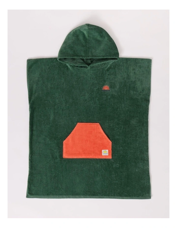 Hooded Towel in Green image 1