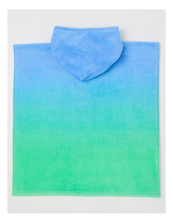 Ombre Hooded Towel in Blue image 3