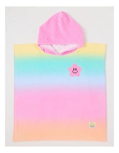 Hooded Towel in Rainbow