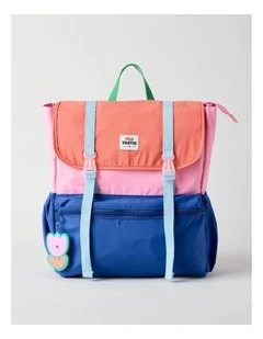Colour Blocked Backpack in Pink