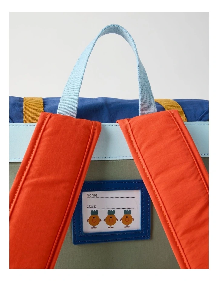 Colour Blocked Backpack in Green image 4
