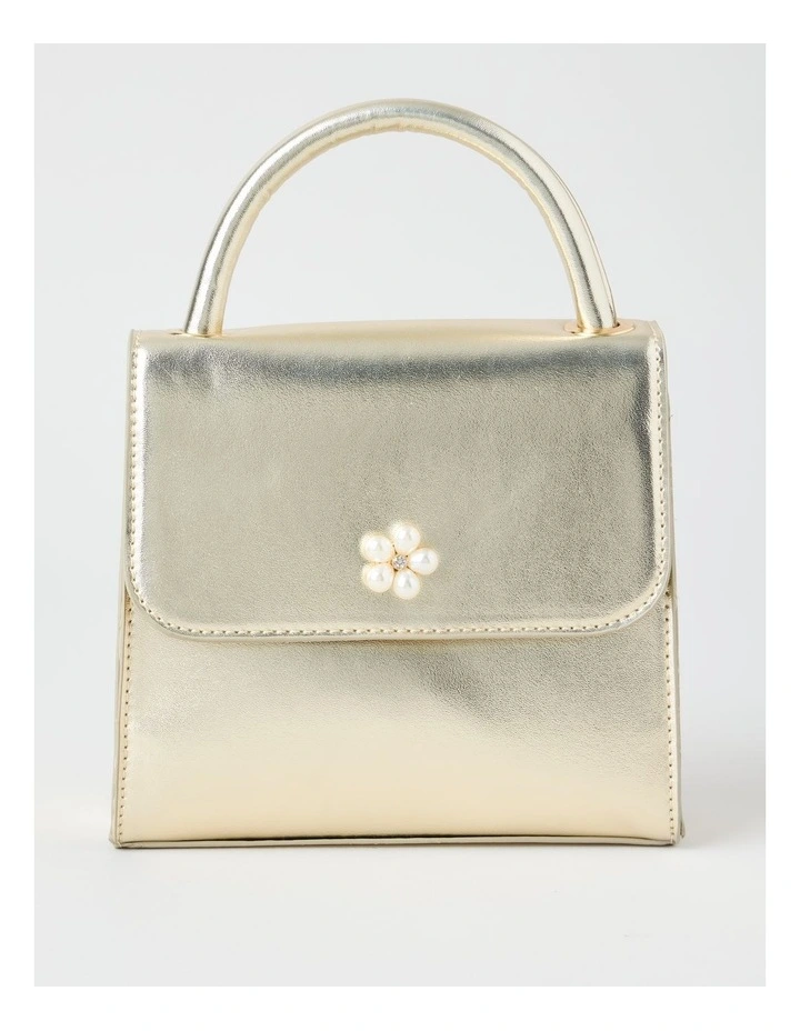Embellished Cross Body Bag in Gold image 1