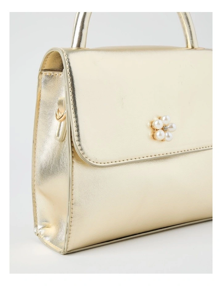 Embellished Cross Body Bag in Gold image 2