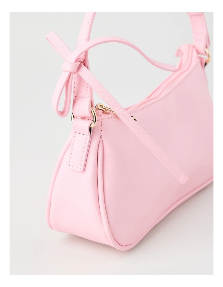 Shoulder Bag with Bow in Pink image 2