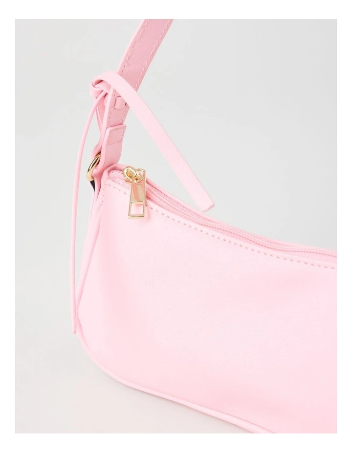 Shoulder Bag with Bow in Pink image 3