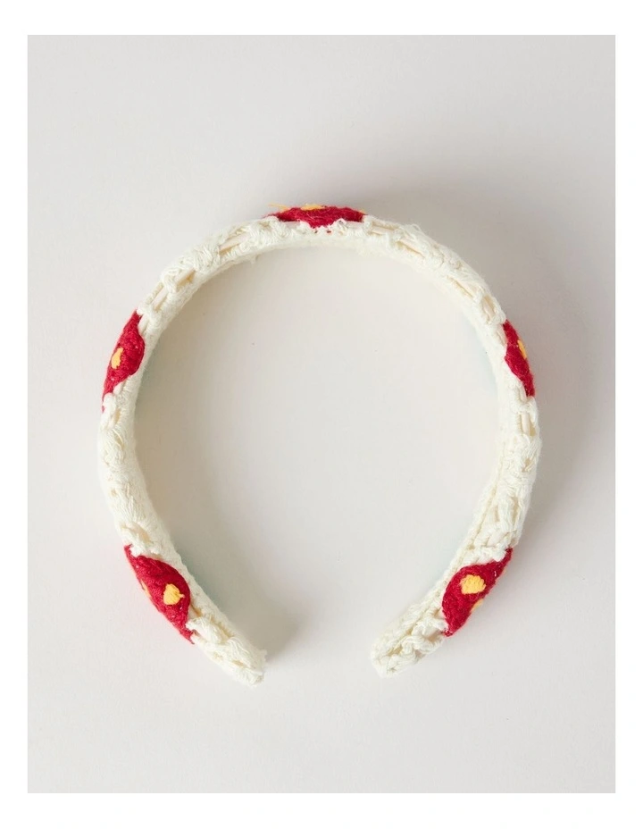 Crochet Strawberry Headband image 2