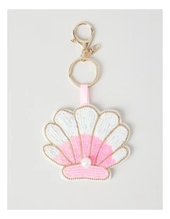 Beaded Shell Bag Charm in Assorted