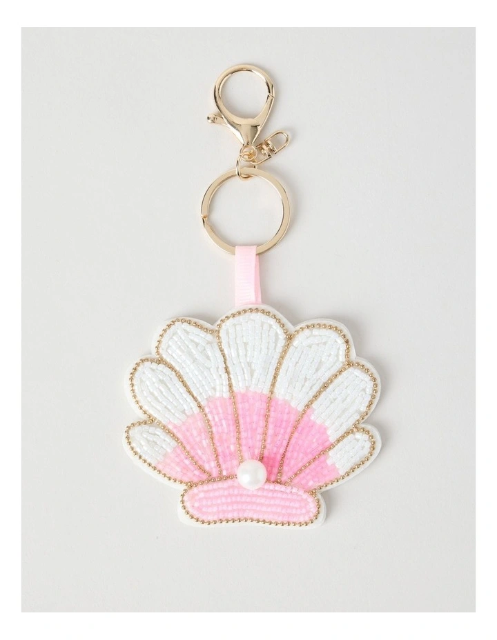Beaded Shell Bag Charm in Assorted image 1