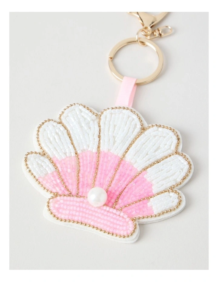 Beaded Shell Bag Charm in Assorted image 2