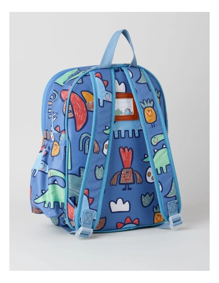 Dino Backpack in Blue image 2