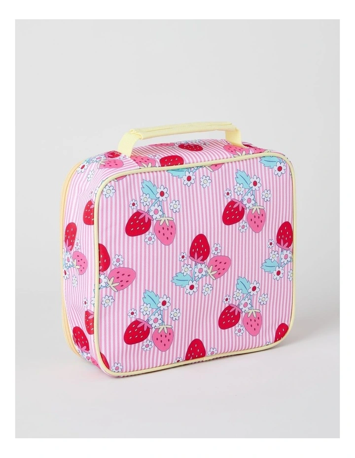 Strawberry Stripe Lunchbox in Pink image 3