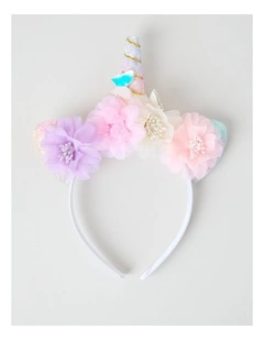 Glitter Unicorn Headband in Rainbow