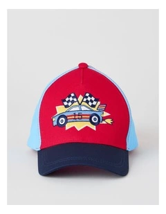 Colourblocked Race Crew Cap in Navy