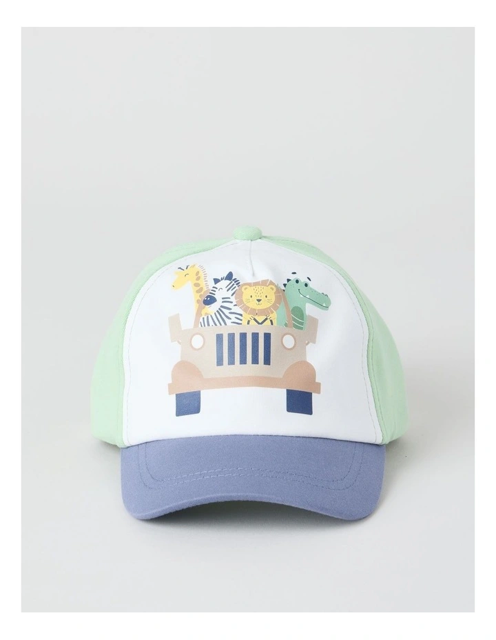 Safari Cap in Blue/Green image 1