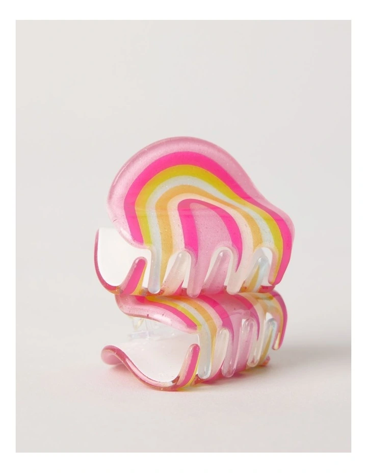 2 Pack Claw Clips in Rainbow image 2