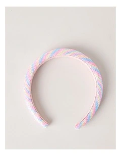 Sequin Headband in Rainbow