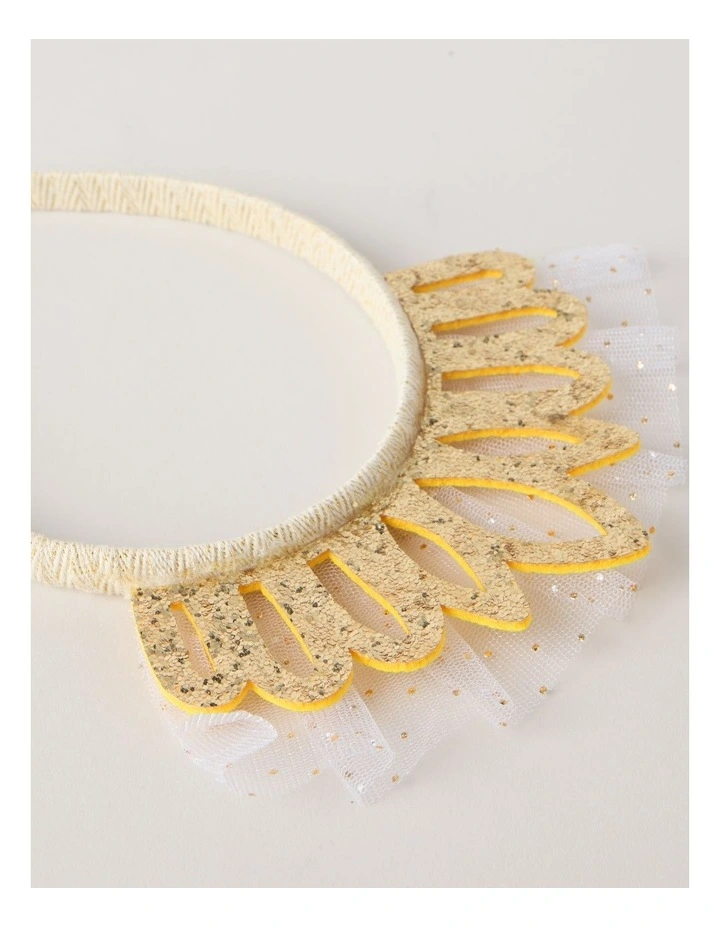 Glitter Crown Headband in Gold image 2
