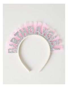 Birthday Headband in Pink