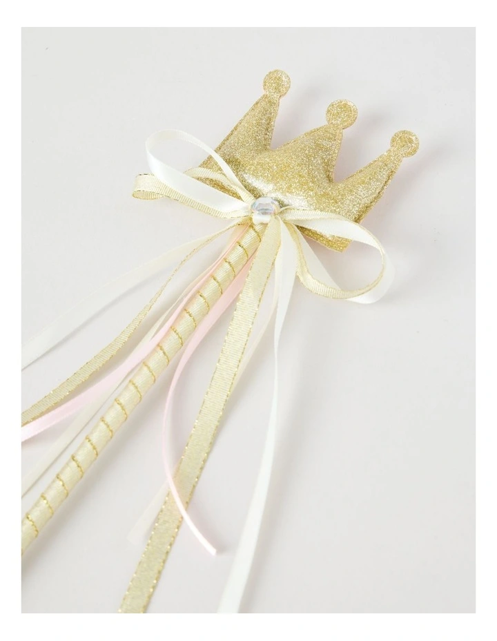 Crown Wand in Gold Glitter image 2