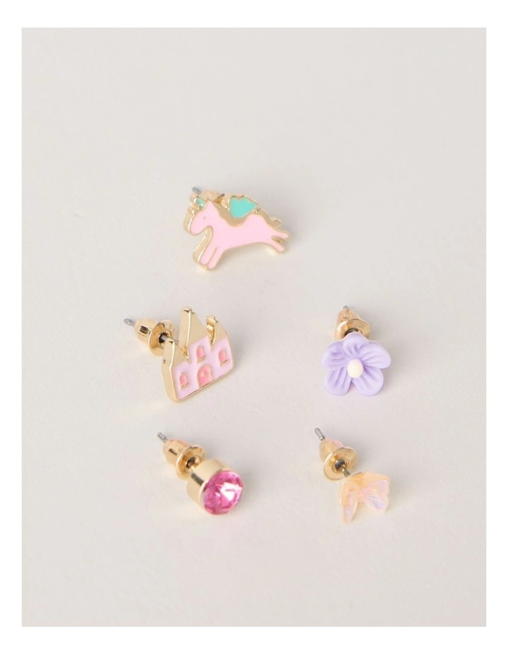 5 Pack Earring Set in Assorted Colours image 2