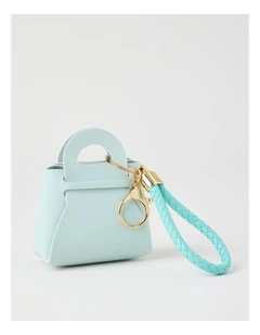 Mini Bag Charm in Blue