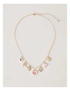 Charm Necklace in Gold