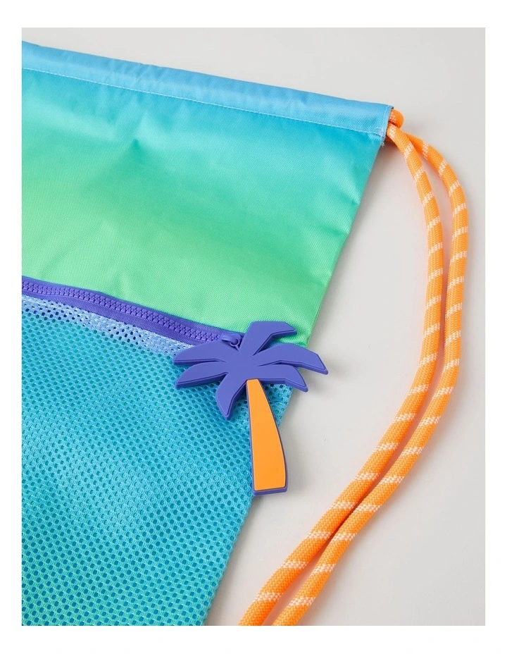 Swim Bag in Ombre Blue/Green image 2