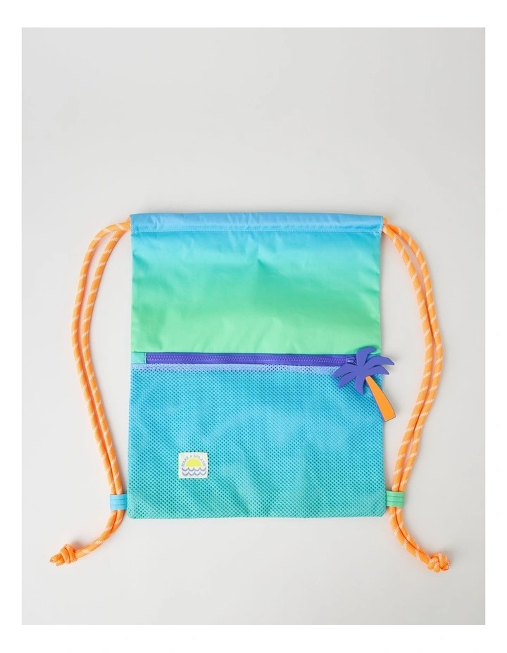 Swim Bag in Ombre Blue/Green image 4