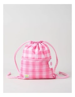 Swim Bag in Gingham Pink