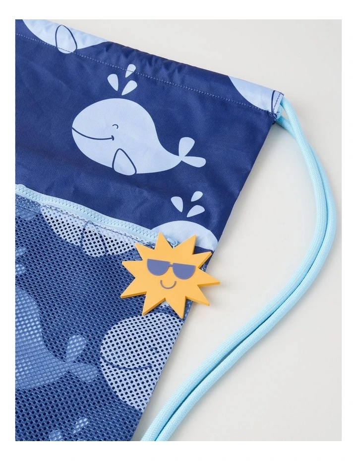 Whale Swim Bag in Blue image 2
