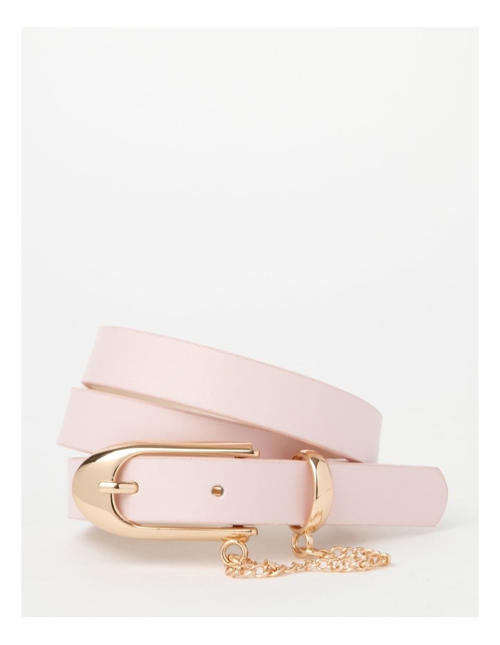 thin pink waist belt