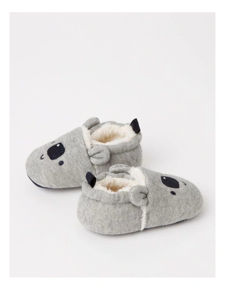 Sherpa Lined Novelty Bootie In Grey Marle image 2