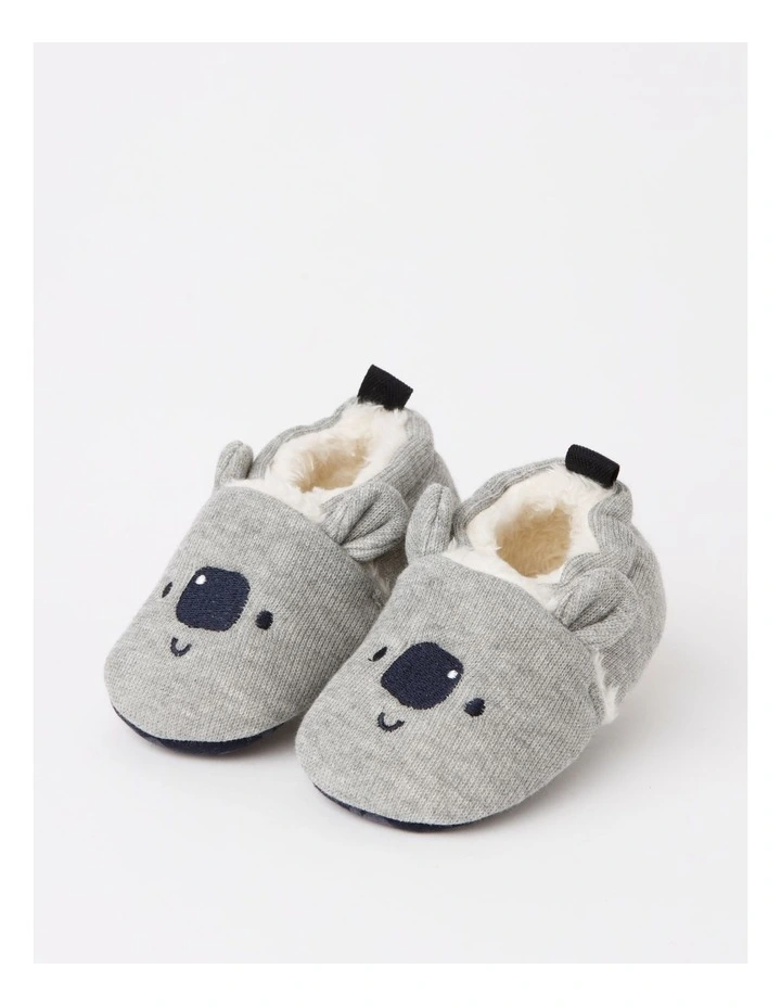 Sherpa Lined Novelty Bootie In Grey Marle image 3